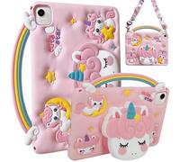 A-BEAUTY Funda para niños compatible con Honor Pad X9a/X9 Pro de 11.5 pulgadas 2025, funda de silicona de unicornio a prueba de golpes con soporte de asa, correa para el hombro