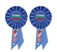 A Beistle Creation (Happy Retirement) Rosette Beistle SRS016BF Bonne Retraite (jubilación feliz) Roseta, tela, azul marino