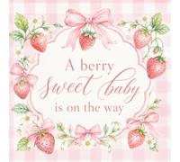 A Berry Sweet Baby Is On The Way: Baby Shower Guest Book and Gift Log | Cute Illustrated Blueberries, Strawberries, and Summer Fruits Cover | 8.5 x ... Sign In Book for Advice, Wishes and Memories
