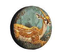 A Big Deer In The Woods - Cubierta de neumático de repuesto, impermeable, a prueba de polvo, ajuste universal para remolque, caravana, SUV, camión, cámper, 15 pulgadas