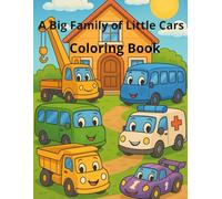 A Big Family of Little Cars: Coloring Book