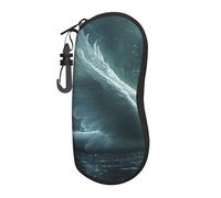 A Big Swan On A Rainy Day - Funda de neopreno suave para gafas de sol con cremallera, duradera, portátil, para hombres y mujeres