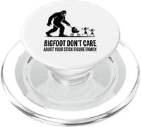 A Bigfoot No Le Importa Tu Familia De Figuras De Palo PopSockets PopGrip para MagSafe