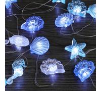 A.bigwhale Guirnalda Luces 2M 20 LED, luces de hadas animales marinos, Cadena de Luce Luminosas para Habitacion fiesta dormitorio Navidad boda baño