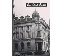 A Black and White Architectural Journal, Notebook, Diary, 6x9 A5, Blank Lined Pages: Monochrome 19th Century Bristol Harbour Hotel Notebook: Original Photography