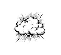 A black and white cartoon rumble cloud: Work Notebook, Funny Office Gift for Women, Coworker, Boss, Secret Santa Gag Gift (Blank Lined Journal)