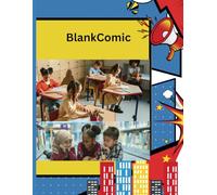 A Blank Comic Book: for Young Creators Draw Your Own Adventures-Blank Manga Panels Pages: Blank Comic Book Create, Draw, and Tell Your Own Story, Black White Design (Large 8.5" x11")