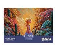 A Blonde Girl with Fairy Wings 1000 Pcs Cartón Rompecabezas Vibrant Desert Fantasy Imposible, Difícil Juego Creativo Puzzle Juego De Desafío Difícil 70x50cm/1000pcs