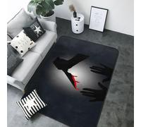 A Bloody Knife in His Hand - Alfombra de área para decoración de sala de estar, alfombra antideslizante y lavable, 80 x 58 pulgadas, alfombra de interior para decoración de dormitorio y sala de estar