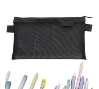 A - Bolsa de lápiz de malla - Bolsa de almacenamiento de papelería de gran capacidad, organizador duradero para material escolar, ideal para niños, niñas, adolescentes, estudiantes,