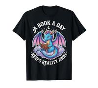 A Book A Day Keeps Reality Away Biblioteca Camiseta