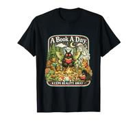 A Book A Day Keeps Reality Away Funny Reader Librarian Cita Camiseta
