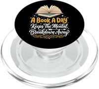 A Book A Day Keeps The Mental Breakdown Away Divertido PopSockets PopGrip para MagSafe
