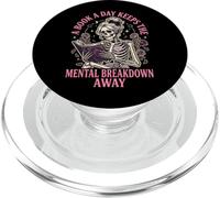 A Book A Day Keeps The Mental Breakdown Away Divertido PopSockets PopGrip para MagSafe