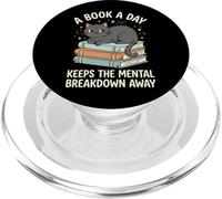 A Book A Day Keeps The Mental Breakdown Away Divertido PopSockets PopGrip para MagSafe