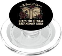 A Book A Day Keeps The Mental Breakdown Away Divertido PopSockets PopGrip para MagSafe