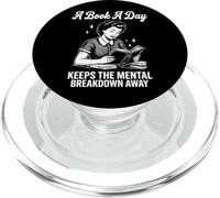 A Book A Day Keeps The Mental Breakdown Away Divertido PopSockets PopGrip para MagSafe