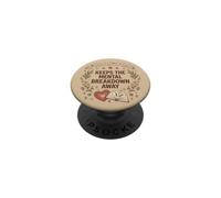 A Book A Day Keeps The Mental Breakdown Away Floral Bookish PopSockets PopGrip Adhesivo