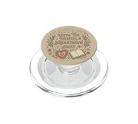 A Book A Day Keeps The Mental Breakdown Away Floral Bookish PopSockets PopGrip para MagSafe