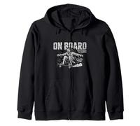 A Bordo con un Lord Jesus Sport Skateboarding Skateboard Sudadera con Capucha