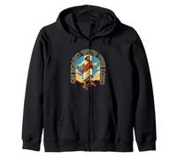 A Bordo con Un Señor Jesús Skateboarding Skateboard Deporte Sudadera con Capucha