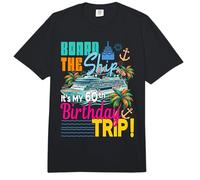 A Bordo del Barco Es mi 60 cumpleaños Viaje Crucero cumpleaños Comfort Colors Adult Heavyweight T-Shirt