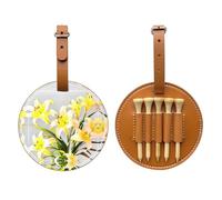 A Bouquet of Lilies - Bolsa de almacenamiento para camisetas de golf con estampado marrón, diseño portátil, fácil de organizar