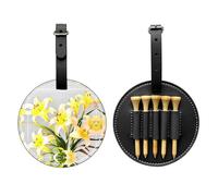 A Bouquet of Lilies - Bolsa de almacenamiento para camisetas de golf con estampado negro, diseño portátil, fácil de organizar