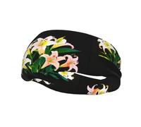 A Bouquet of Lilies in The Sun - Diadema elástica unisex para yoga, deportes, fitness, correr, baloncesto, banda deportiva que absorbe el sudor