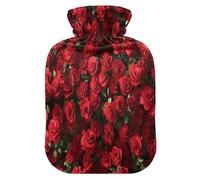A Bouquet of Red Roses - Bolsa de agua caliente con funda de forro polar suave, bolsa de agua caliente para aliviar el dolor de cuello y hombros, terapias frías y calientes, talla L