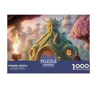 A Brass Lamp with Smoke 1000 Piece Papel Premium Rompecabezas Pastel Cats & Hobbit View Alivio Estrés Jigsaw Decoración Amigos 38x26cm/1000pcs