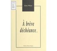 À Brève Déchéance (ebook)