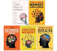A Brief History of Intelligence, The 4-Week Memory Challenge, Ultimate Brain-Boosting Toolkit, Smart Guide for Awesome Memory, Train Your Brain 5 Books Collection Set
