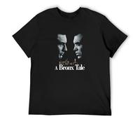 A Bronx Tale De Niro Gangster Movie Men's T-Shirt Unisex Black Cotton Print tee Shirts L