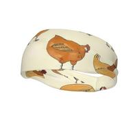 A Brood of Chickens - Banda deportiva para el sudor, transpirable, elástica, para correr, ciclismo, yoga, gimnasio, unisex