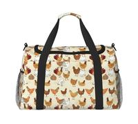 A Brood of Chickens - Bolsa de viaje para fin de semana, fin de semana, para llevar durante la noche, entrenamiento, deporte, hospital