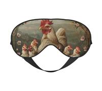 A Brood of Chickens - Máscara de ojos suave con correa ajustable para dormir para dormir en avión