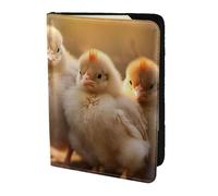 A Brood of Chickens1 - Funda para pasaporte con estampado de gallinas, funda tipo cartera para tarjetas y documentos
