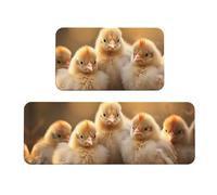 A Brood of Chickens1 - Juego de alfombrillas de cocina para piso, juego de alfombras de cocina, para varios espacios interiores y exteriores
