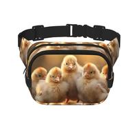 A Brood of Chickens1 - Riñonera cruzada para mujer, para viajar, correr, Negro -, Talla única