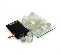 A BUENOS PRECIOS - Cuarzo blanco piedra pulida calidad AAA - 4 unidades en bolsa algodón - Cristales naturales y piedras preciosas - Reiki curación de chakras sanación (Cuarzo blanco)