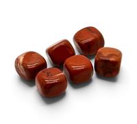 A BUENOS PRECIOS - Jaspe Rojo piedra natural pulida calidad AAA - Pack 4 unidades - Cristales naturales y piedras preciosas - Reiki curación de chakras - Piedras curativas sanación (Jaspe Rojo)