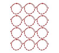 A BUENOS PRECIOS - Pulsera siete nudos roja original - Contra el mal de ojo - Hilo rojo protección energia negativa - Amuleto para buena suerte y la amistad - Hombre mujer niños pareja amigos (Pack12)