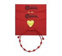 A BUENOS PRECIOS® - Pulseras 7 chakras con nudos roja original - Hilo rojo protección energía negativa - Amuleto contra el mal de ojo y la buena suerte - Mujer hombre niños pareja amigos (2 Pulseras)