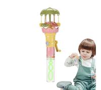 à Burbujas infantil - Soplador de carrusel luminoso, juguete interactivo para con palillo de burbujas para fiestas de Pascua, Navidad, exterior, jardín, parque playa, piscina, cumpleaños