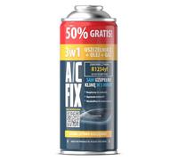 A/C FIX Recambio Gas R1234yf 3in1 - Kit Recarga Aire Acondicionado Coche 1x235 g - Sustituto del refrigerante R1234yf - Botella refrigerante Coche - Gas Aire Acondicionado Coche - Eco