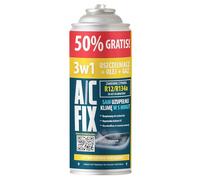 A/C FIX Recambio Gas R134a R12 3in1 - Kit Recarga Aire Acondicionado Coche 1x235 g - Sustituto del refrigerante R134a - Botella refrigerante Coche - Gas Aire Acondicionado Coche - Eco