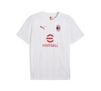 A.C. Milan Camiseta de Manga Corta para Adulto, con Logotipo del AC Milan y Puma, Color Blanco., M