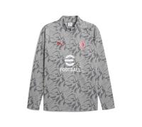 PUMA Camiseta prepartido AC Milan con cremallera de un cuarto para hombre, Accesoiros, Gris, XXL XXL