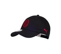 A.C. Milan Cappello ESS con Visiera Verano clásica con Logotipo Oficial, Gorra Hombre o Mujer, Ajustable, Negro, Talla única Unisex Adulto